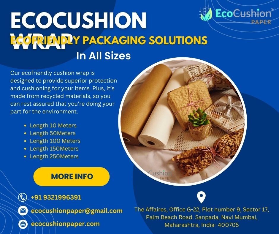 EcoCushion Wrap: Ecofriendly Packaging Solutions in All Sizes